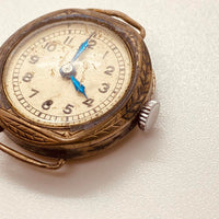 Alrededor de la década de 1940 al estilo de bolsillo Art Deco reloj Para piezas y reparación, no funciona