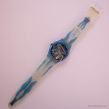 1991 Swatch ساعة HORIZON GZ118 مع صندوق وأوراق - الفن السويسري Swatch