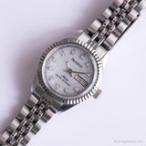 Mère vintage du cadran des perles montre par Armitron | Date montre pour femme