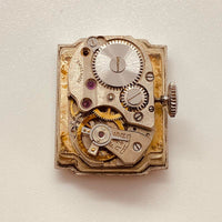 Art déco rectangulaire marion 17 bijoux suisse montre pour les pièces et la réparation - ne fonctionne pas