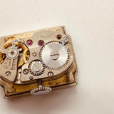 Art deco rectangular marion 17 joyas suizas reloj Para piezas y reparación, no funciona