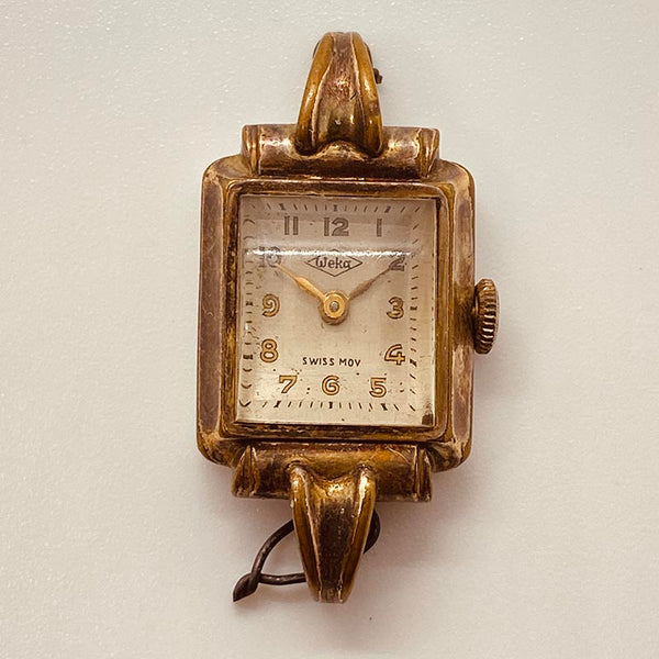 ساعة حركة Weka Art Deco سويسرية لقطع الغيار والإصلاح - لا تعمل