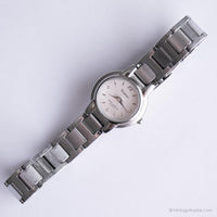 Vintage Rund Dial Uhr von Armitron | Japan Quarz Silber-Ton Uhr