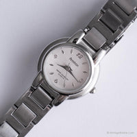 Dial redondo vintage reloj por Armitron | Tonado plateado de cuarzo de Japón reloj