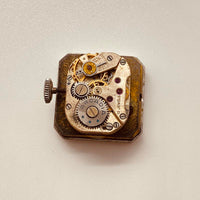 Art déco rectangulaire arcadia 15 bijoux suisse montre pour les pièces et la réparation - ne fonctionne pas
