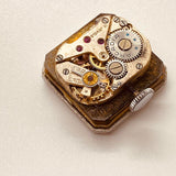 Art -Deco -Rechteck -Arcadia 15 Juwelen Schweizer Uhr Für Teile & Reparaturen - nicht funktionieren