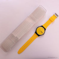 Extraño Swatch NUEVO GENT SUOB120 CIAO TUTTI reloj | Amarillo vintage Swatch
