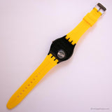 نادر Swatch ساعة جديدة للرجال SUOB120 CIAO TUTTI | خمر أصفر Swatch