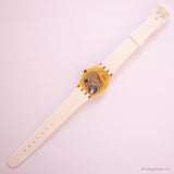 Swatch Lady ساعة العروس الذهبية LK123 | التسعينيات خمر Swatch يشاهد