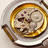 Dial azul ducado 17 joyas raras reloj Para piezas y reparación, no funciona