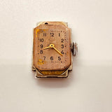 Ebel Art Deco Eta 1201 Swiss hecho reloj Para piezas y reparación, no funciona