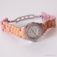 Moda vintage chic reloj por Armitron | Pulsera de cerámica rosa reloj