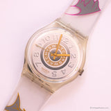 Ancien Swatch Delave GK145 montre | 90s minimalistes Swatch Gant montre