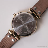 Dial negro vintage Armitron reloj | Elegante tono de oro reloj para damas