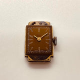 Rectangular Tell Hecho Swiss Art Deco reloj Para piezas y reparación, no funciona