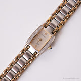 Ancien Armitron Robe de luxe montre | Montre-bracelet rectangulaire bicolore