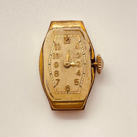 1930s Art Deco German Gold-Plated Watch for Parts & Repair - NOT WORKING