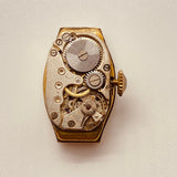 Orologio placcato in oro tedesco Art Deco degli anni '30 per parti e riparazioni - non funziona