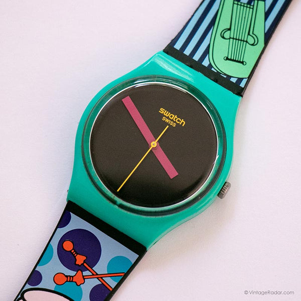 Swatch AFM Powder Turn GG211 montre | Rétro Swatch Gant montre