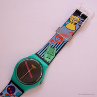 Swatch AFM Powder Gurn GG211 reloj | Retro Swatch Caballero reloj