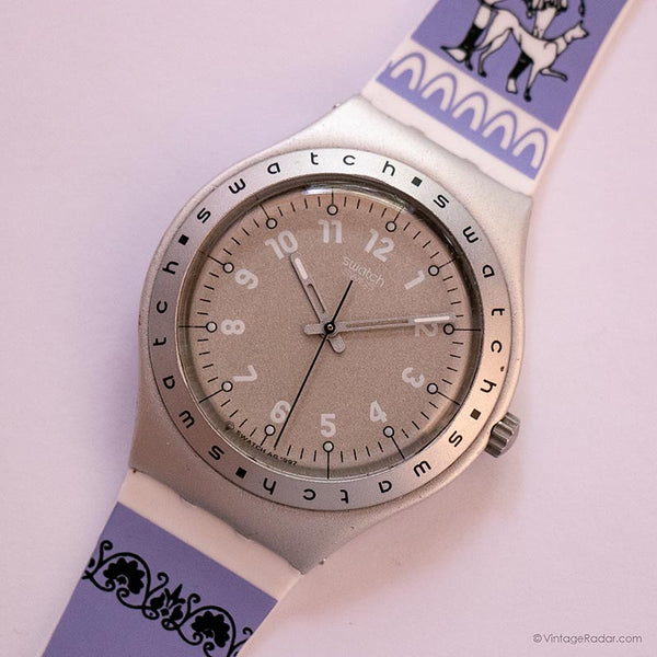 Antiguo Swatch Sabbia YGS1006 reloj | Década de 1990 Swatch Ironía grande reloj