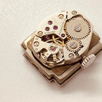Rechteckiges blaues Zifferblatt Ankra 17 Juwelen Uhr Für Teile & Reparaturen - nicht funktionieren