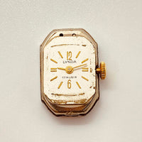 Art Deco Lynda 17 Rubis Ladies reloj Para piezas y reparación, no funciona