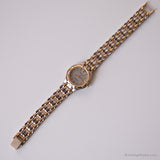 Quadrante grigio vintage Armitron Guarda | Elegante orologio per due tono per lei