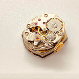 Art Deco Dugena 21600 17 gioielli orologi tedeschi per parti e riparazioni - non funziona