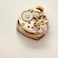 Art Deco Dugena 21600 17 gioielli orologi tedeschi per parti e riparazioni - non funziona