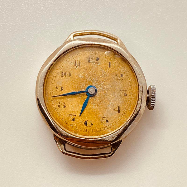 1930er Jahre Art Deco Deutscher Taschenstil Uhr Für Teile & Reparaturen - nicht funktionieren