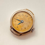 1930S Art déco German Pocket Style montre pour les pièces et la réparation - ne fonctionne pas