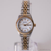 Luxe de cadran perlé vintage montre par Armitron | Date à deux tons montre