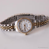 Vintage Pearl Dial Luxus Uhr von Armitron | Zweifarbiges Datum Uhr