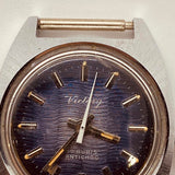 Victoria de dial azul 17 joyas suizas hechas reloj Para piezas y reparación, no funciona