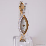 Vintage Slim Armitron Crystal Watch | Orologio abito di lusso per donne