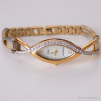 Vintage Slim Armitron Crystal Watch | Orologio abito di lusso per donne