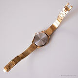 Jahrgang Armitron Kleid Uhr für sie | Gold-Ton Uhr mit Kristallen