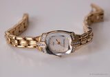 Vintage Armitron Luxury Watch | Tiny Dress Watch with Crystals for Her