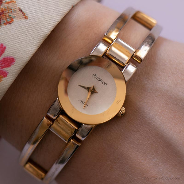Minimalista vintage Armitron Ahora reloj | Damas de reloj de pulsera casual