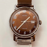 Burgundy Dial Kelton by Timex French Watch for Parts & Repair - NOT WORKING