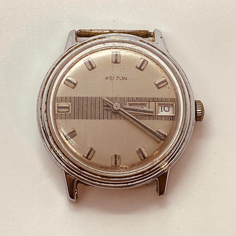 1970s أنيقة Kelton بواسطة Timex مشاهدة الفرنسية للأجزاء والإصلاح - لا تعمل