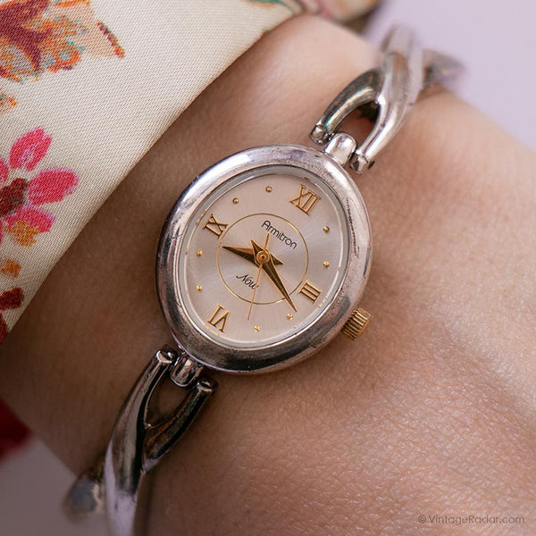 Acero inoxidable vintage reloj por Armitron | Moda para damas reloj