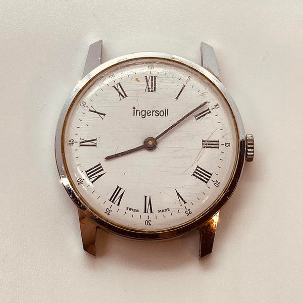 Ingersoll Swiss Made White Dial Watch for Parts Repair NOT
