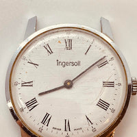 Ingersoll Swiss Made White Dial Watch for Parts & Repair - NOT WORKING