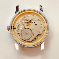 Ingersoll ساعة سويسرية الصنع بقرص أبيض لقطع الغيار والإصلاح - لا تعمل