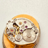 Cadran rouge ovale Westclox 109 montre pour les pièces et la réparation - ne fonctionne pas