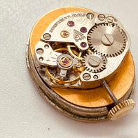 Quadrante rosso ovale Westclox 109 orologio per parti e riparazioni - non funziona