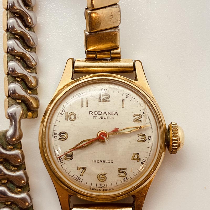 1950s Rodania 17 Jewels Swiss Made Watch for Parts & Repair – Vintage Radar