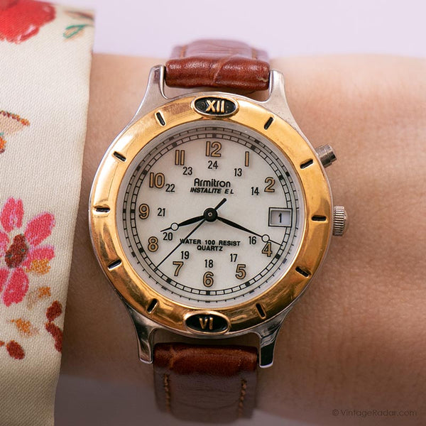 Vintage Armitron Instalite Watch | Luminous Dial Japan Quartz Watch